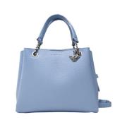 Stijlvolle Leren Portemonnee Emporio Armani , Blue , Dames