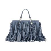 Stijlvolle Leren Portemonnee Emporio Armani , Blue , Dames