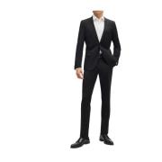 Modern Extra Slim Fit Zwart Pak Hugo Boss , Black , Heren