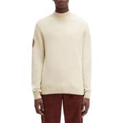 Mock Neck Laurel Wreath Sweater Fred Perry , Beige , Heren