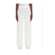 Witte Jogger Broek Elegant Wol Max Mara , White , Dames