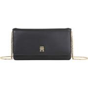 Klassieke Schoudertas met Gouden Details Tommy Hilfiger , Black , Dame...