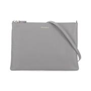 Grijze Pochette van Pebble-leer voor Vrouw Coccinelle , Gray , Dames