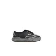 Studded Canvas Low-Top Sneakers Mihara Yasuhiro , Black , Dames