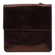 Pre-owned Leather chanel-bags Chanel Vintage , Brown , Dames