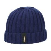 Stad Cashmere Beanie Hoed Borsalino , Blue , Unisex