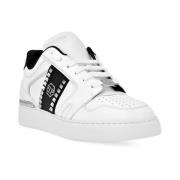 Casual Sneakers in Paarse Kleur Philipp Plein , White , Heren