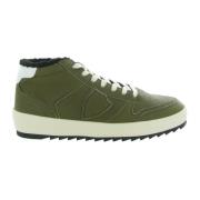 Stijlvolle Mid-Top Schoenen Philippe Model , Green , Heren