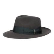 Vilt Breedgerande Hoed Borsalino , Gray , Heren