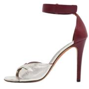 Pre-owned Leather sandals Celine Vintage , Red , Dames