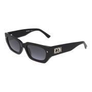 Icon 0017/s Zonnebril Dsquared2 , Black , Unisex