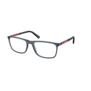 Blauwe Stijlvolle Zonnebril PS 03Qv Prada , Blue , Heren