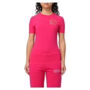 Jersey T-shirt voor heren Versace , Pink , Dames