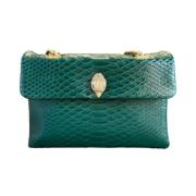 Stijlvolle Leren Tas Kurt Geiger , Green , Dames