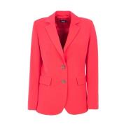 Rode Twill Stretch Blazer Jas Marella , Red , Dames