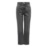 Grijze Katoenen Dames Jeans Rits Sluiting Only , Gray , Dames