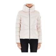 Gewatteerde Winterjas Ivoor Hoge Kraag Colmar , White , Dames