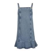 Stijlvolle Denim Mini Jurk Ganni , Blue , Dames