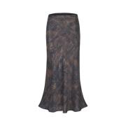 Exotische Plantenprint Midi Rok Riani , Brown , Dames