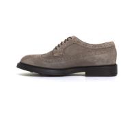 Beige Suède Veterschoenen Derby Doucal's , Beige , Heren