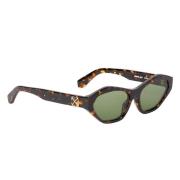 Havana Groene Zonnebril Kent 16055 Off White , Brown , Dames