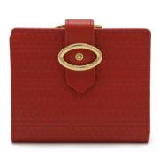 Pre-owned Leather wallets Dior Vintage , Red , Dames