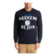 Abstract Gin Weekend Sweater MC2 Saint Barth , Blue , Heren