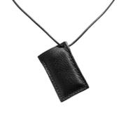 Pre-owned Leather necklaces Hermès Vintage , Black , Dames