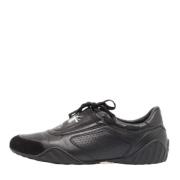 Pre-owned Leather sneakers Dior Vintage , Black , Dames