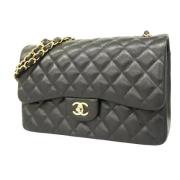 Pre-owned Leather chanel-bags Chanel Vintage , Black , Dames