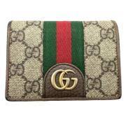 Pre-owned Canvas wallets Gucci Vintage , Beige , Dames