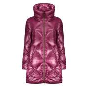 Glanzende Donsjas van Polyamide Herno , Purple , Dames