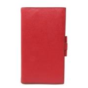 Pre-owned Leather home-office Hermès Vintage , Red , Dames