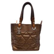 Pre-owned Canvas chanel-bags Chanel Vintage , Brown , Dames