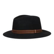 Alessandria Vilt Land Hoed Borsalino , Black , Heren