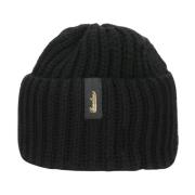 Gebreide Wol Beanie Muts Borsalino , Black , Unisex