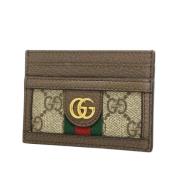 Pre-owned Leather wallets Gucci Vintage , Beige , Dames