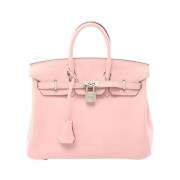 Pre-owned Leather handbags Hermès Vintage , Pink , Dames