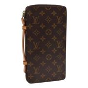 Pre-owned Canvas wallets Louis Vuitton Vintage , Brown , Dames