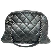 Pre-owned Leather chanel-bags Chanel Vintage , Black , Dames