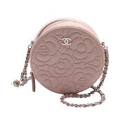 Pre-owned Leather chanel-bags Chanel Vintage , Pink , Dames