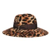 Luipaardprint Vilthoed Borsalino , Brown , Dames