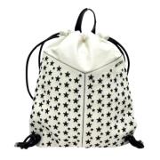 Pre-owned Leather backpacks Jimmy Choo Pre-owned , White , Dames