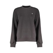 Zwarte Katoenen Sweatshirt met Logo Calvin Klein , Black , Dames