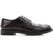 Zwarte Veterschoenen van Leer Tod's , Black , Heren