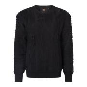 Upgrade zwarte heren knitwear Carlo Colucci , Black , Heren