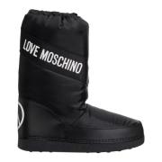 Sneeuwlaarzen met trekkoordsluiting Love Moschino , Black , Dames