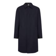 Peacoat van technische wol Boggi Milano , Blue , Heren