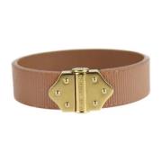 Pre-owned Leather bracelets Louis Vuitton Vintage , Brown , Dames