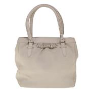 Pre-owned Leather dior-bags Dior Vintage , Beige , Dames